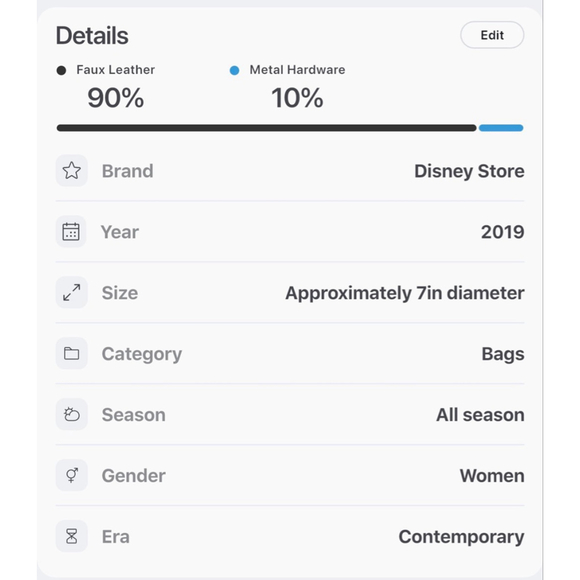 Women's Disney Store Captain Marvel Blue Red Crossbody Bag One Size - Picture 6 of 6